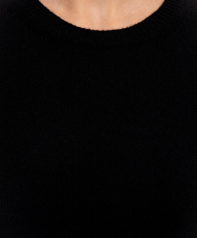 Saint Laurent Черный свитер из кашемира 871009Y77LF изображение 5