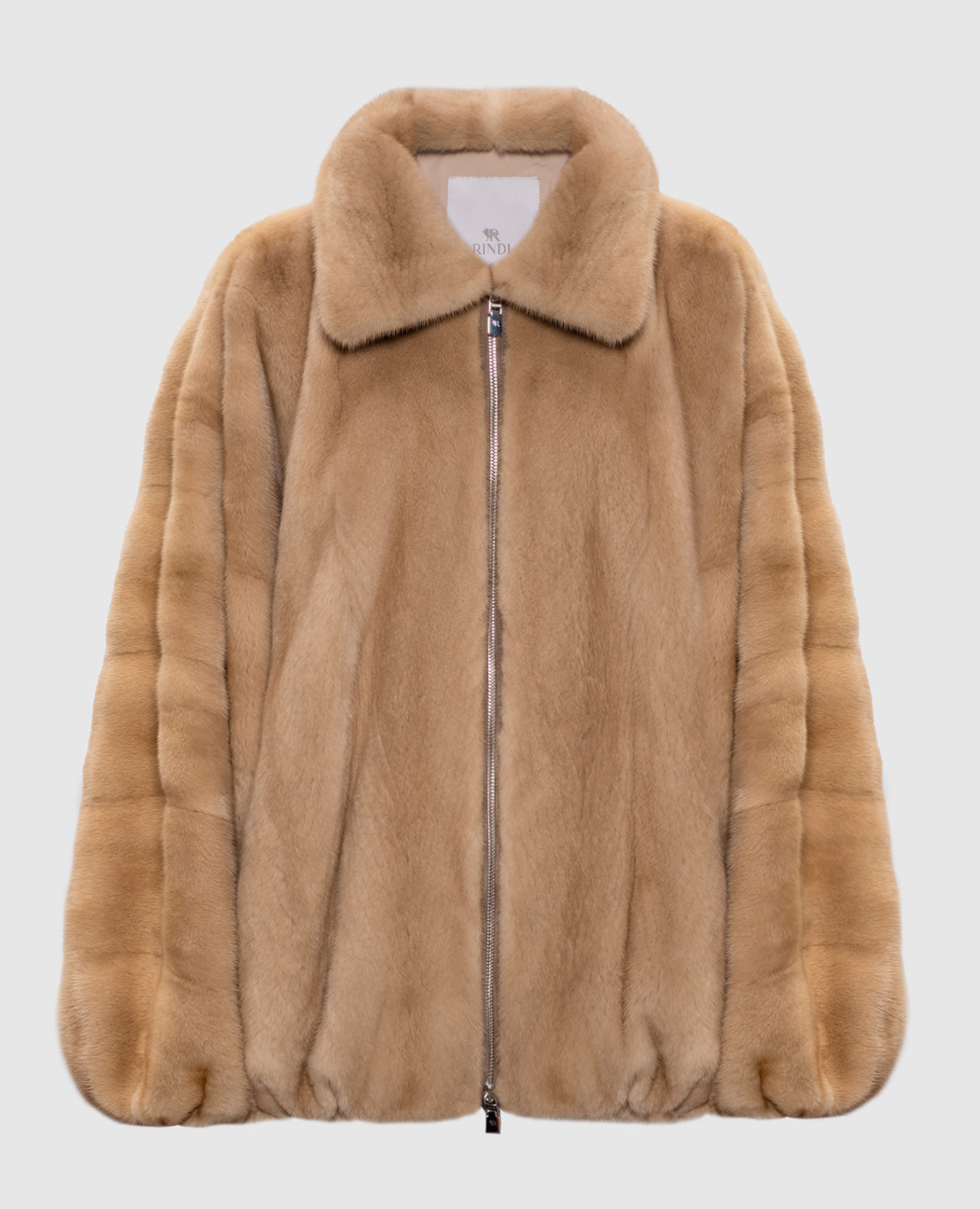 

Бежевая шуба из меха норки, Бежевый, Шубы