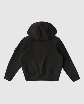 Stone Island Дитяча чорна куртка з логотипом L1S164100001S0A2268