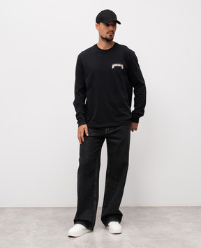 Versace Чорний лонгслів Panther 10220331A15420