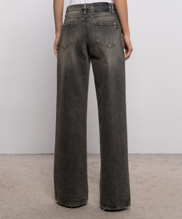 Ermanno Scervino Серые джинсы с логотип патч D497P367GWV изображение 4