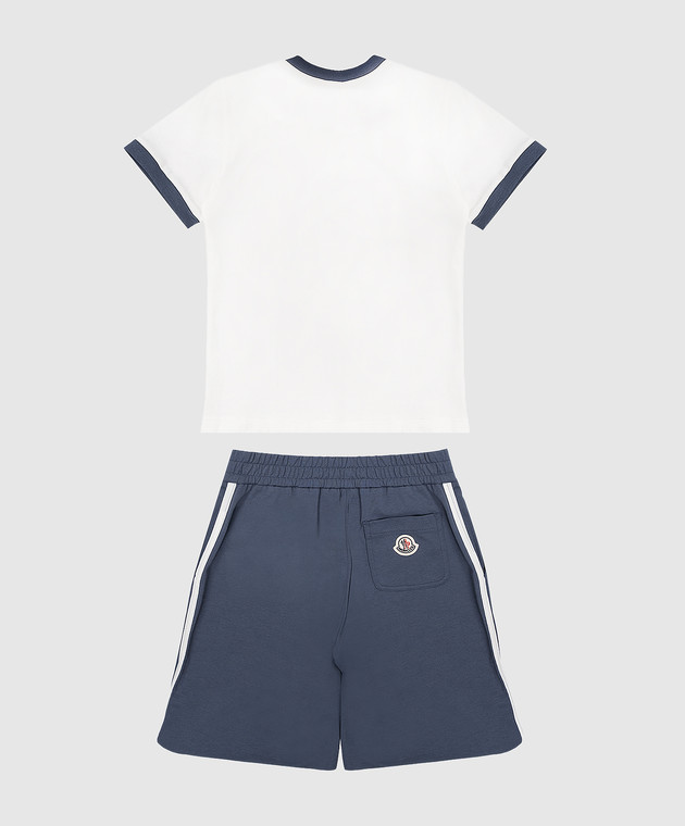 Moncler ENFANT Дитячий синій костюм з вишивкою L19548M0001589AFV зображення 2
