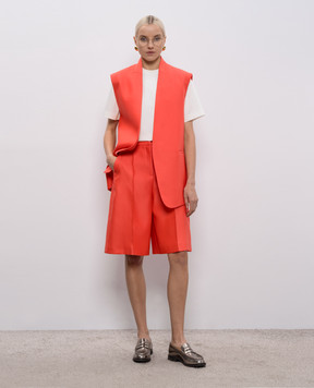 Agnona Рожевий жилет з вовни і шовку TV1101XD1024