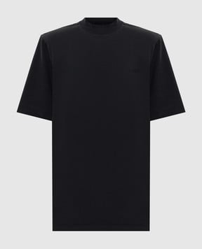 The Attico Чорна футболка з вишивкою логотипа 260WCT00360JJJ025AA
