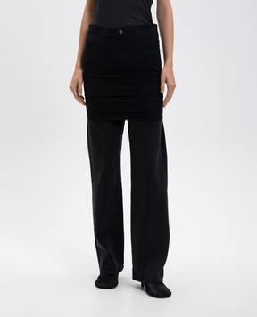 Maison Margiela MM6 Черные джинсы с логотипом S62LB0206M30011