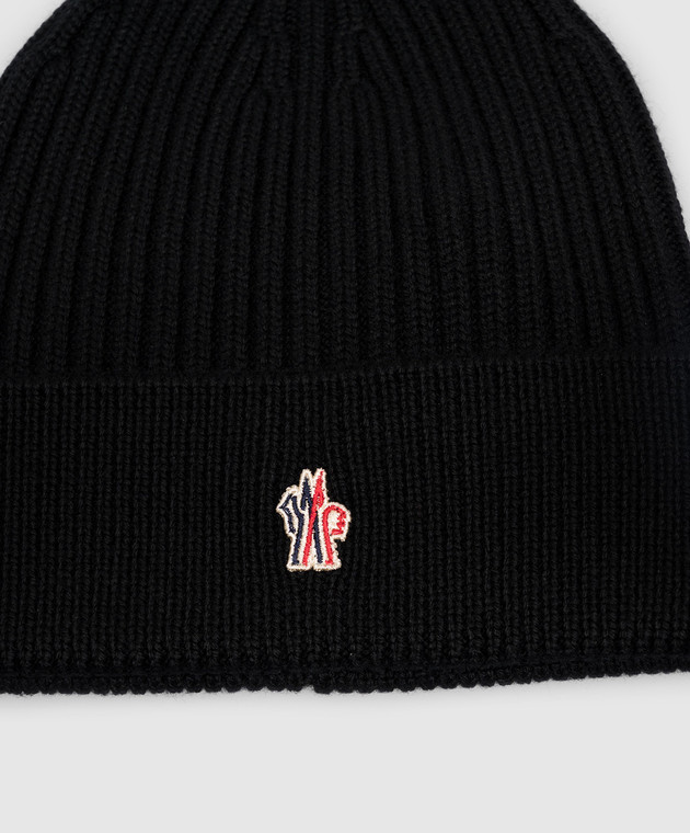 Moncler Grenoble Чорна шапка з вовни L20973B0000104761 зображення 4
