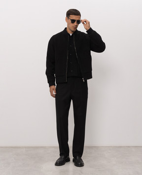 Brett Johnson Чорні штани з вовни FW26P51LP991NOI