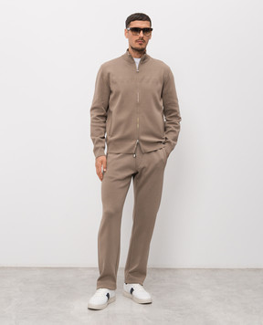 Stefano Ricci Коричневий спортивний костюм з бавовни K616447R31F26114P3D