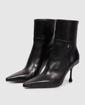 Jimmy Choo Черные кожаные ботильоны Cycas CYCASAB80NAP