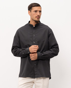Brunello Cucinelli Темно-серая рубашка MA6710625P
