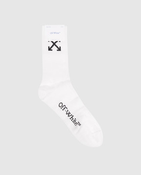 Off-White Белые носки с логотипом Arrow OMRA080C99KNI002