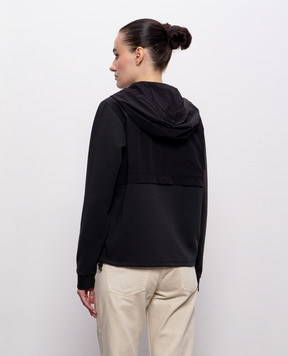 Herno Черная комбинированная спортивная куртка MAESTRO JC000100D56031