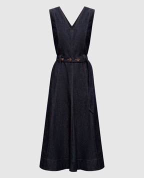 Brunello Cucinelli Синее джинсовое платье MB125A5454