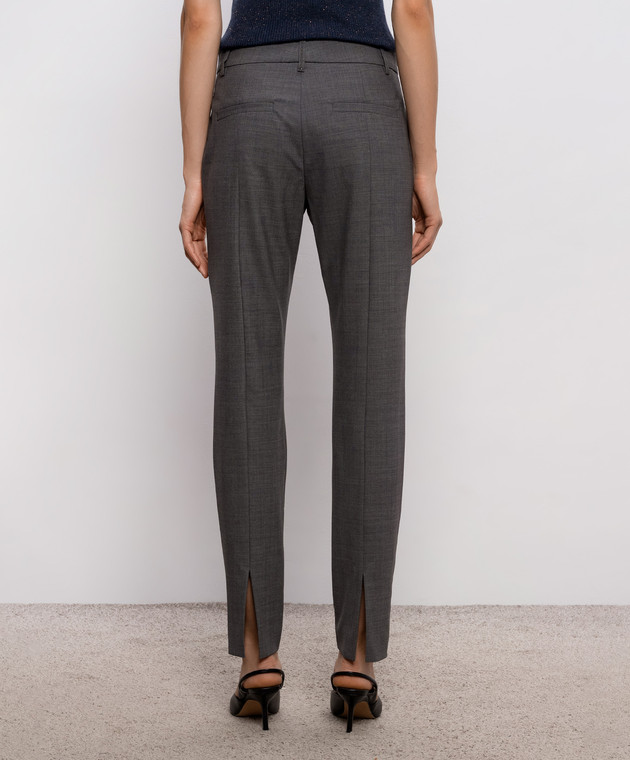 Brunello Cucinelli Сірі штани з вовною M0W07P8584 зображення 4