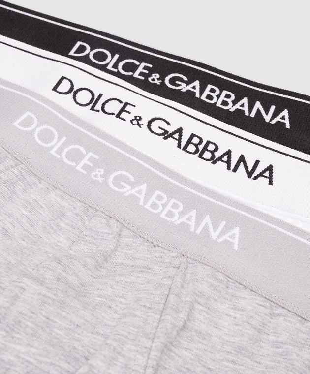 Dolce&Gabbana Набор трусов-брифов с узором логотипа M9D81JONN95 изображение 3