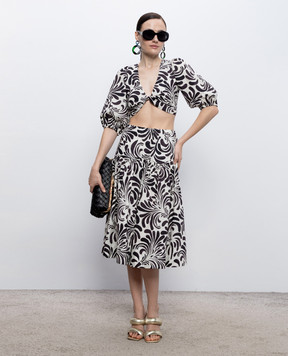 Twinset Костюм з топа та спідниці в контрастний принт 261LM2QDD