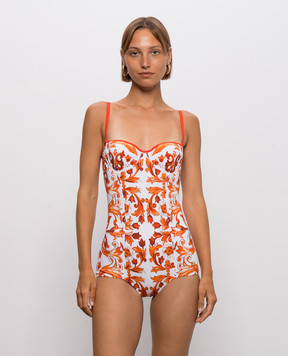 Dolce&Gabbana Купальник в брендовий принт O9A13JONO19