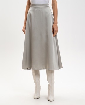 Brunello Cucinelli Сіра спідниця міді M0H38G3679