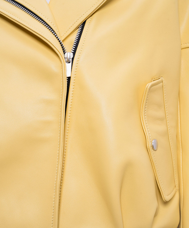 Babe Pay Pls Жовта шкіряна косуха 2607GRAND зображення 5