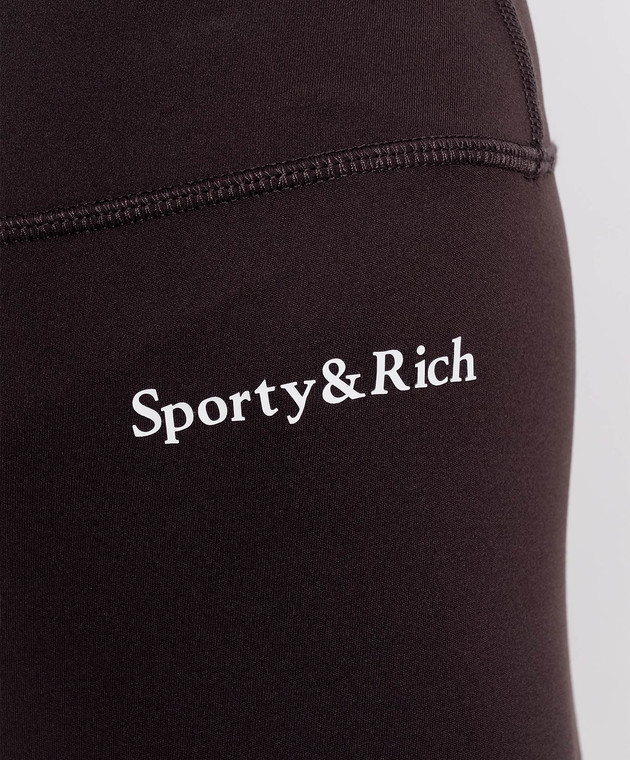 Sporty & Rich Коричневі легінси Serif PA002711300BR29 зображення 5