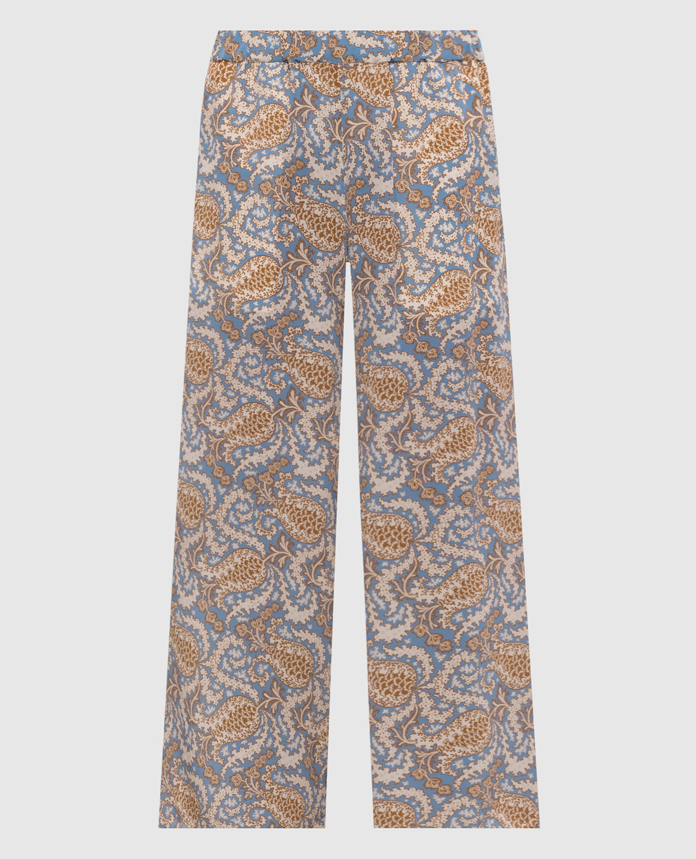 Голубые кюлоты NIRVANA из шелка