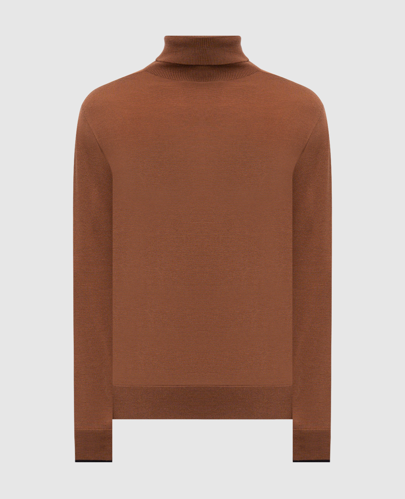 Коричневый гольф из шерсти