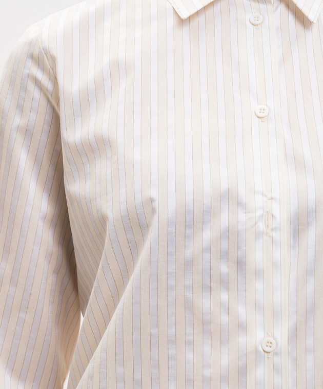 Peserico Бежева сорочка в смужку S0606002690 зображення 5