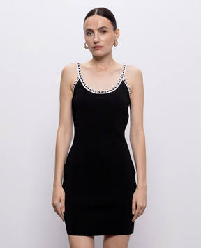 Versace Черное платье мини с открытой спиной 10258341A18357