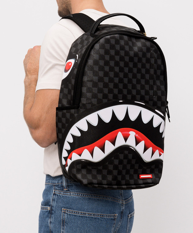 Sprayground Дитячий сірий рюкзак SHARKS IN PARIS 910B8663NSZ зображення 2