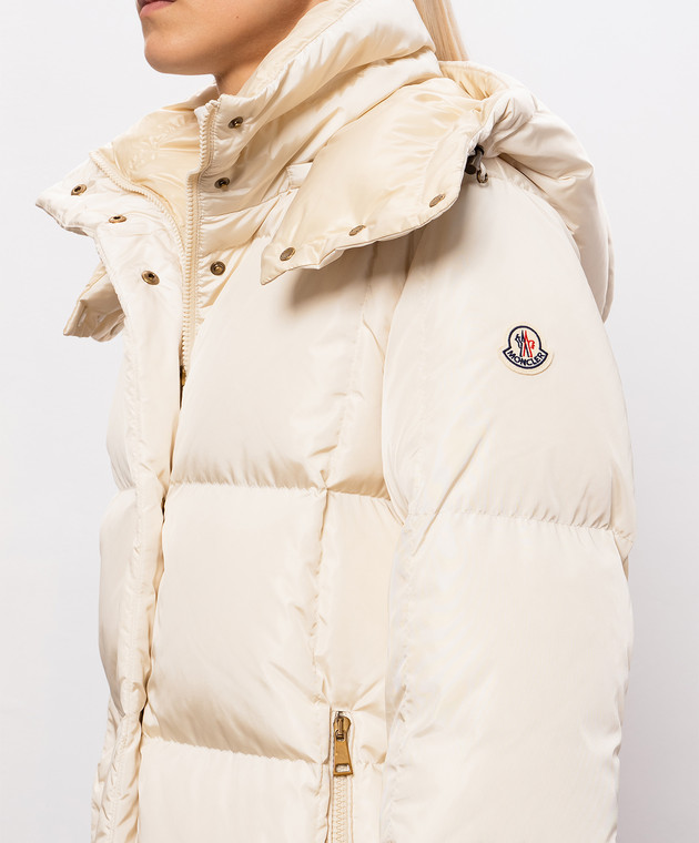 Moncler Пуховик Litte кольору айворі L20931C00012539ZD зображення 5