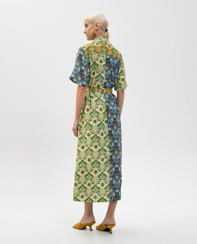 Alemais Платье-рубашка Ali Spliced из льна в стиле певорк 6195D