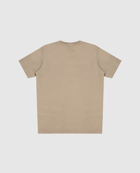 Stone Island Детская футболка цвета хаки с принтом логотипа L2S162100006S051168