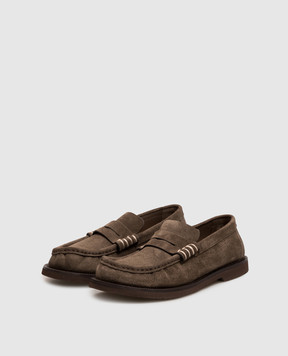 JW Anderson Коричневі замшеві лофери MO0004LA0415