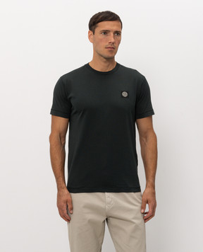 Stone Island Зеленая футболка с нашивкой логотипа L2S152100027S0013