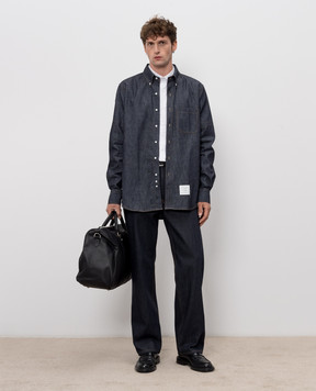Thom Browne Темно-синие джинсы MTU345SF1101