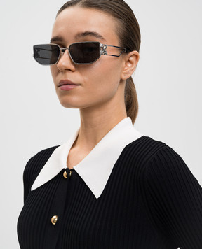 Off-White Серебряные солнцезащитные очки Allen OERI156F25MET001