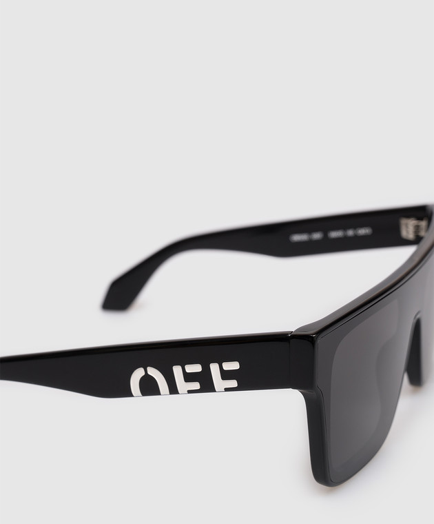 Off-White Черные очки Columbus с принтом логотипа OFF OW10011007146 изображение 4