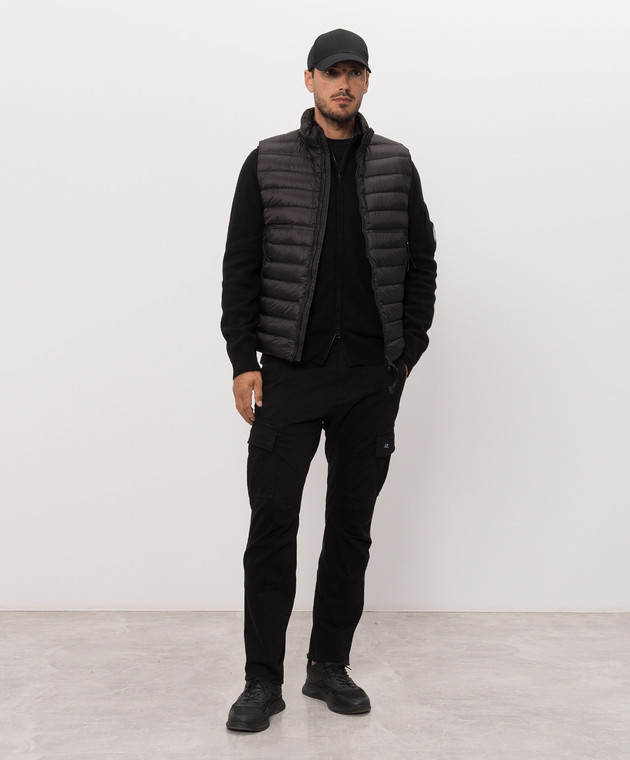 C.P. Company Кардиган черный с шерстью MKN088A110149A изображение 2
