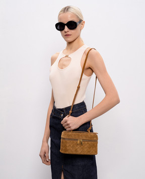 Bottega Veneta Коричнева замшева сумка Bang Bang 789109V5ZZ1