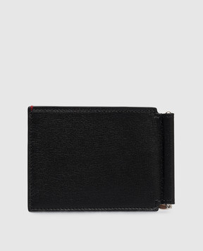Brunello Cucinelli Чорне шкіряне портмоне з тисненням емблеми MWRLBU440