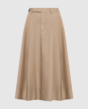 Brunello Cucinelli Бежевая юбка M0F79G3951