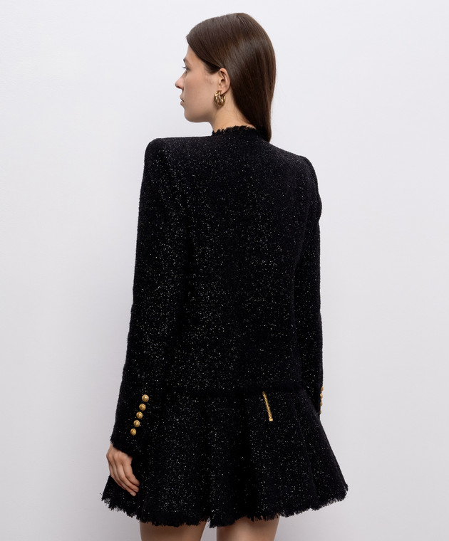 Balmain Черный жакет с шерстью HF1SM620WD65 изображение 3