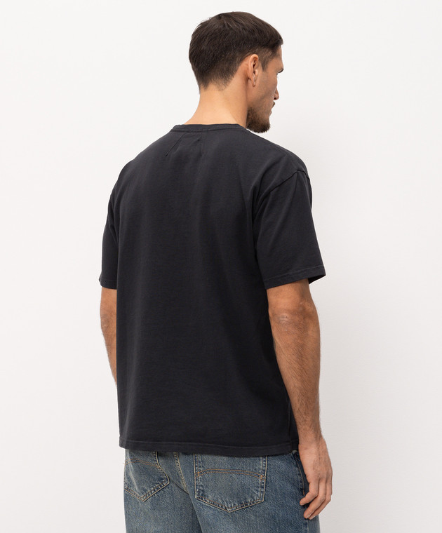 Rhude Черная футболка с принтом RHSS26TT08012 изображение 4