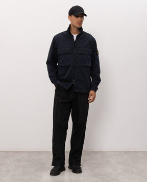 Stone Island Синя куртка з патчем логотипа L2S151200024S00L1