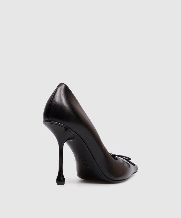 Jimmy Choo Черные кожаные туфли Scarlett SCARLETT95NAP изображение 3