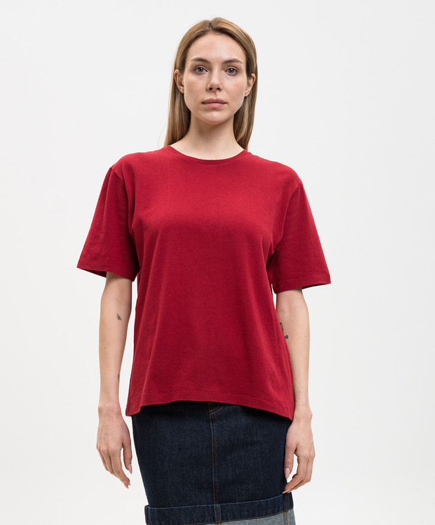 Khaite Бордова футболка Mae 2196138 зображення 3