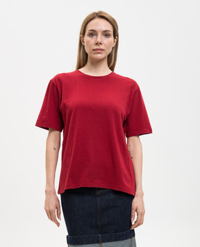 Khaite Бордова футболка Mae 2196138