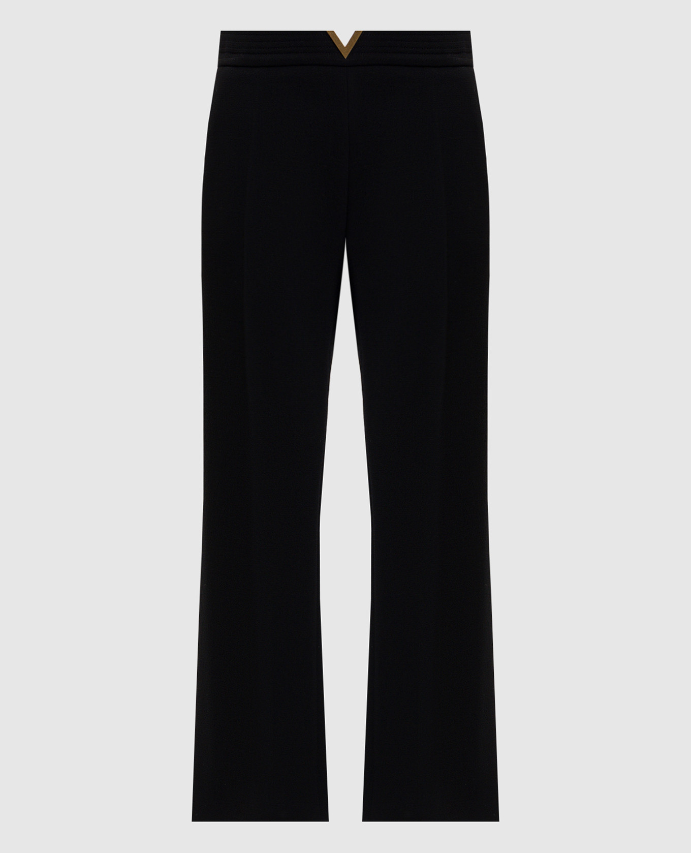 

Черные брюки из шерсти, Черный, Широкие брюки