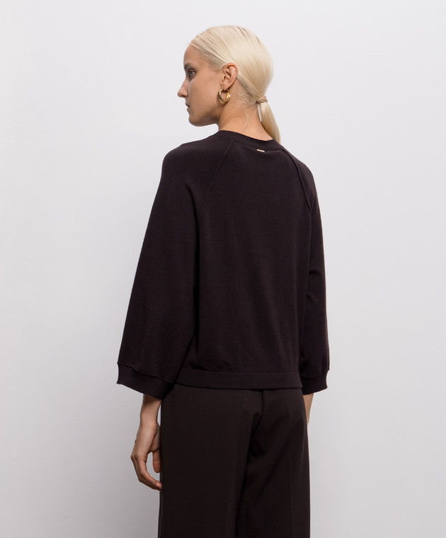 Twinset Темно-коричневий джемпер 262TF3023 зображення 4