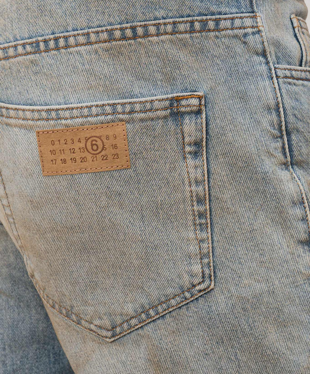 Maison Margiela MM6 Блакитні джинси з вінтажним ефектом SH2LA0055M30055 зображення 5